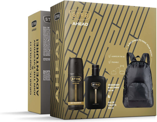 STR8 Ahead Men's Set With Eau De Toilette