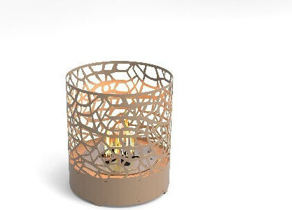 Thermozel Bio Nest de birou Șemineu pe bioetanol Interior Bej 40x40x45cm
