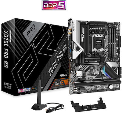 ASRock X670E Pro RS Wi-Fi Mainboard ATX mit AMD AM5 Sockel