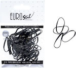 Eurostil Hair Scrunchies Black 50pcs