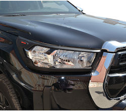 Toyota Μάσκες Φαναριών Μπροστινές για Toyota Hilux Εμπρόσθιες Γρίλιες Φαναριών για Toyota Hilux 2021+