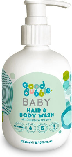 Good Bubble 2 in 1 Shampoo & Shower Gel with Cucumber & Aloe Vera 250ml with Pump