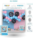 Composition with Balloons Latex Baby Gender Reveal Multicolour