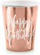 PartyDeco Happy Birthday Glass for Party 6 Pieces
