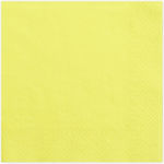 Party Napkins Yellow 20pcs