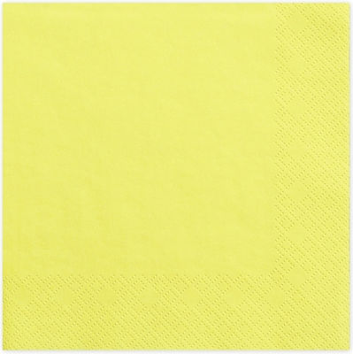 Party Napkins Yellow 20pcs