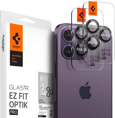 Spigen Optik.Tr Ez Fit 2τμχ Protecție Cameră Sticlă călită Negru pentru iPhone 14 Pro / 14 Pro Max - iPhone 14 Pro / 14 Pro Max AGL05205