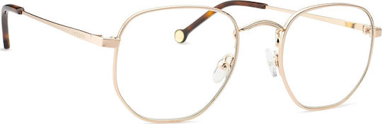 Lentiamo Eric Metal Blue Light Blocking Glasses Light Gold