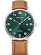 Bering Time Titanium Herrenuhr 40mm Batterie mit Braun Lederarmband