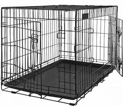 Fosvit Crate Käfig für Drahtkäfig für Hunde mit 2 Türen 76x45x51cm