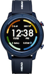 Head Paris 47mm Smartwatch with Heart Rate Monitor (Blue)