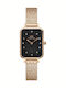 Daniel Wellington Quadro Lumine Women's Watch with Pink Gold Metal Bracelet