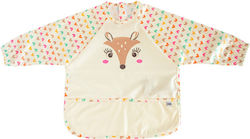 Zoocchini Waterproof Coverall Plastic with Hoop & Loop Fastener Fiona the Fawn with Pocket & Sleefe 1pcs