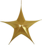 Atmosphera Ανοιγώμενο Σατέν Fabric Christmas Decorative Pendant Star Gold