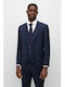 Men's Suit Jacket Slim Fit Navy Blue