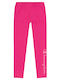 Kinder Leggings Sport Lang Fuchsie