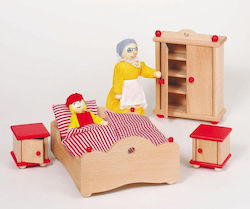 Goki Σετ Κρεβατοκάμαρα Furniture for Dollhouse