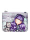 Santoro Wild Smitten Kitten Kids Wallet with Coins with Zipper Silver