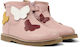 Camper Twins Kids Boots with Zipper Pink