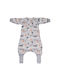 Tender Summer Sleeping Bag with Feet Flex 1 Tog Grey with Detachable Sleeves