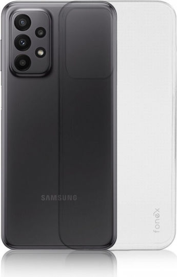 Fonex 0,2mm Silikon Umschlag Rückseite Transparent (Galaxy A23 4G / Galaxy A23 5G)