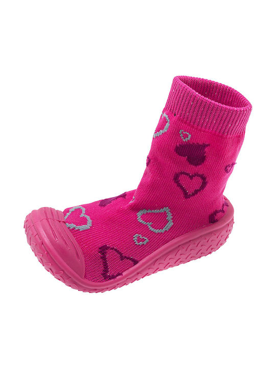 Chicco Girls Knee-High Slipper Socks Fuchsia