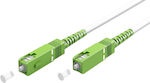 Goobay Cablu de fibră optică SC-APC 10m Alb