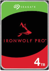 Seagate Ironwolf Pro 4TB HDD Σκληρός Δίσκος 3.5" SATA III 7200rpm με 256MB Cache για NAS