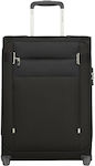 Samsonite Citybeat Upright Cabin Travel Suitcase Fabric Black with 2 Wheels Height 55cm.