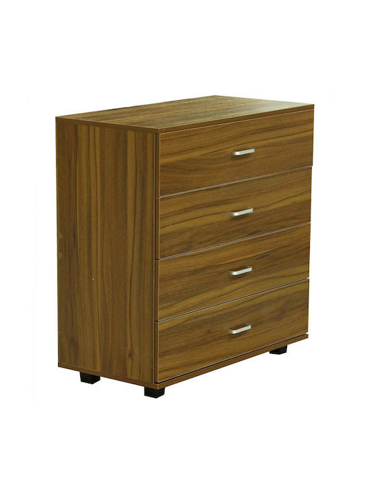 Wooden Chest of Drawers with 4 Drawers 80x40x83cm