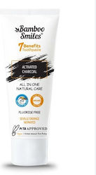 Bamboo Smiles All In One Natural Care Toothpaste with Activated Carbon & Fluoride Free 75ml
