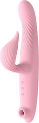 Kinksters Vibrator Iepurele 3 în 1 Vibrator de împingere 25.6cm 3211-0123 Roz