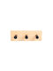 Estia Κρεμάστρα Τοίχου Bamboo Essentials Ξύλινη 3 Θέσεων Καφέ 15x3.8x5cm