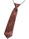 Epic Ties Kids Tie with Elastic Band Brown 27cm 0002