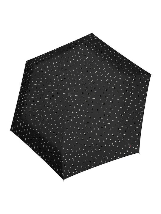Knirps Winddicht Regenschirm Kompakt Schwarz