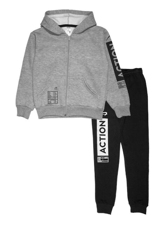 Action Sportswear Kinder Sweatpants Set - Jogginganzug Gray 2Stück