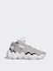 Adidas Exhibit B Scăzut Pantofi de baschet Gri Doi / Core Black / Cloud White