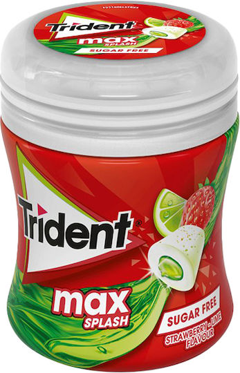 Mondelez Splash Chewing Gum Strawberry & Lime No Added Sugar 6 Pieces 50.6g