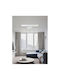 Pendant Light White with Crystals 45x120cm