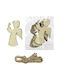 Hanging Ornament Angel Wooden Gold 4x7cm