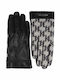Karl Lagerfeld Black/Beige Γυναικεία Γάντια