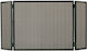 Zogometal Metallic Fireplace Screen with 3 Pane...