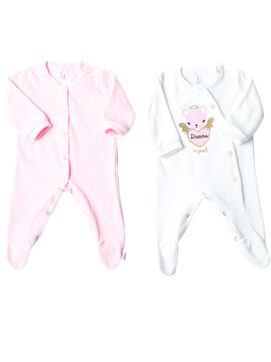 Dreams by Joyce Baby Bodysuit Set Long-Sleeved Velvet Multicolour 2pcs