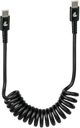 Lampa Spirale USB 2.0 Kabel USB-C männlich - USB-C Schwarz 1m (38707)