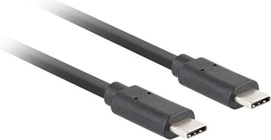 Lanberg USB 3.2 Video Cable USB-C male - USB-C 100W PD Μαύρο 1m CA-CMCM-32CU-0010-BK