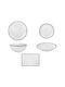 Oriana Ferelli Porcelain Dinnerware Set White 20pcs