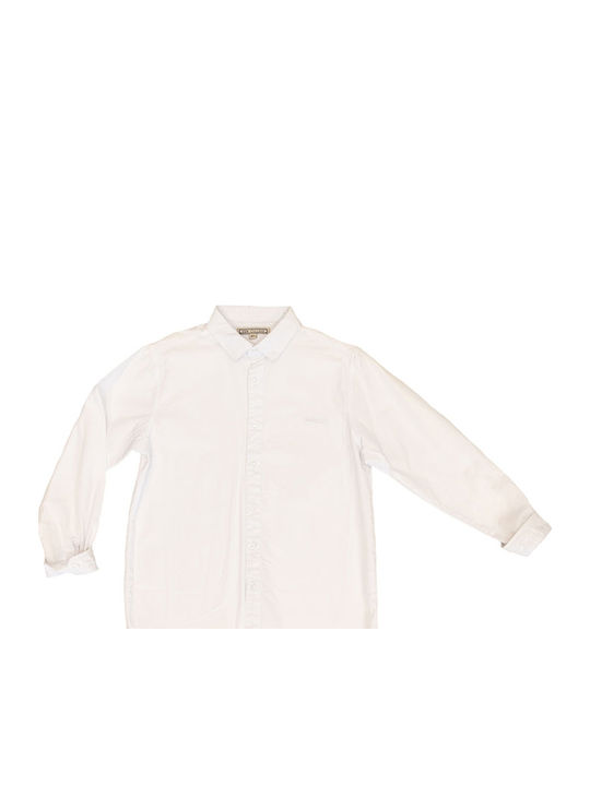 Kids Shirt Long Sleeve White