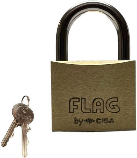 Cisa Bronze Vorhängeschloss Messing mit Schlüssel 40mm 1Stück