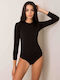 Berrak Long Sleeve Bodysuit BR-BO- Black