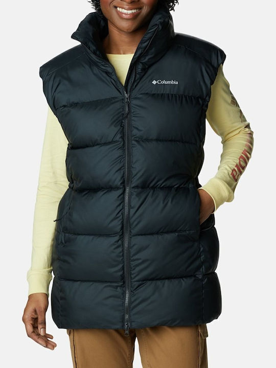 Puffect Mid Κοντό Γυναικείο Αμάνικο Puffer Μπουφάν για Χειμώνα Μαύρο